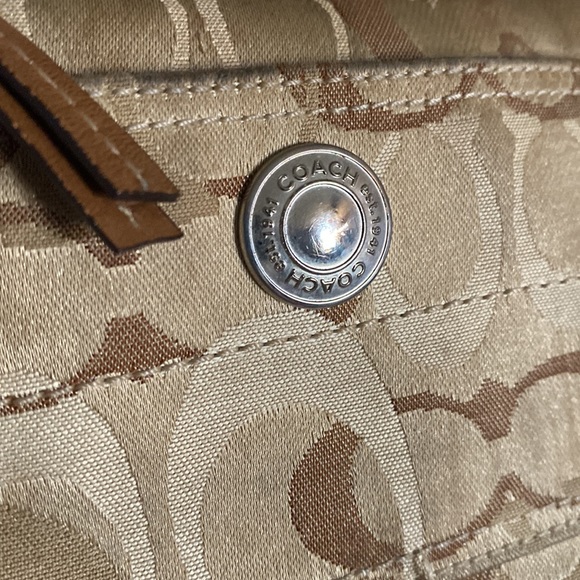 COACH brown hand bag - Picture 3 of 5